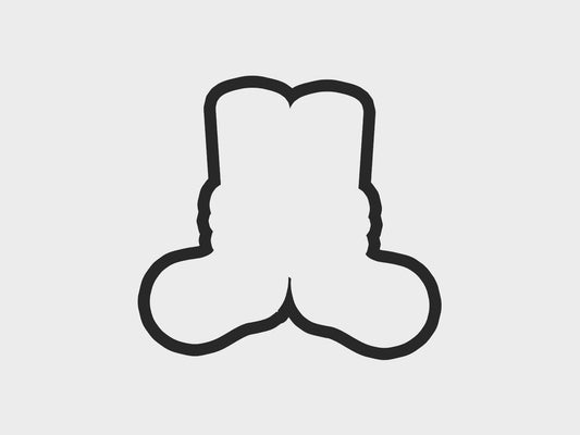 Cozy Christmas Feet Cookie Cutter STL Files