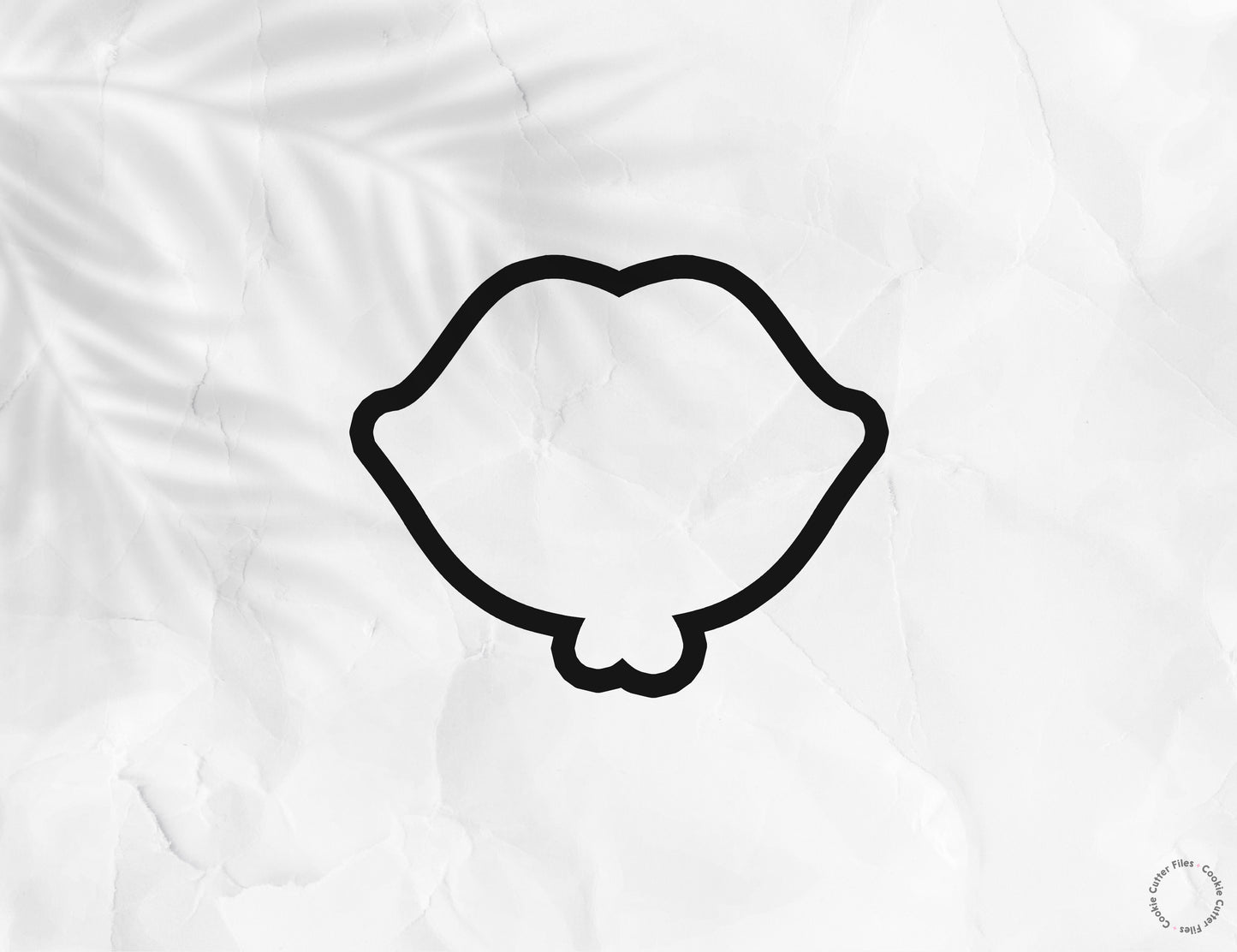 Galentine Balloon Lips Valentine Cookie Cutter STL Files Cookie Cutter Files