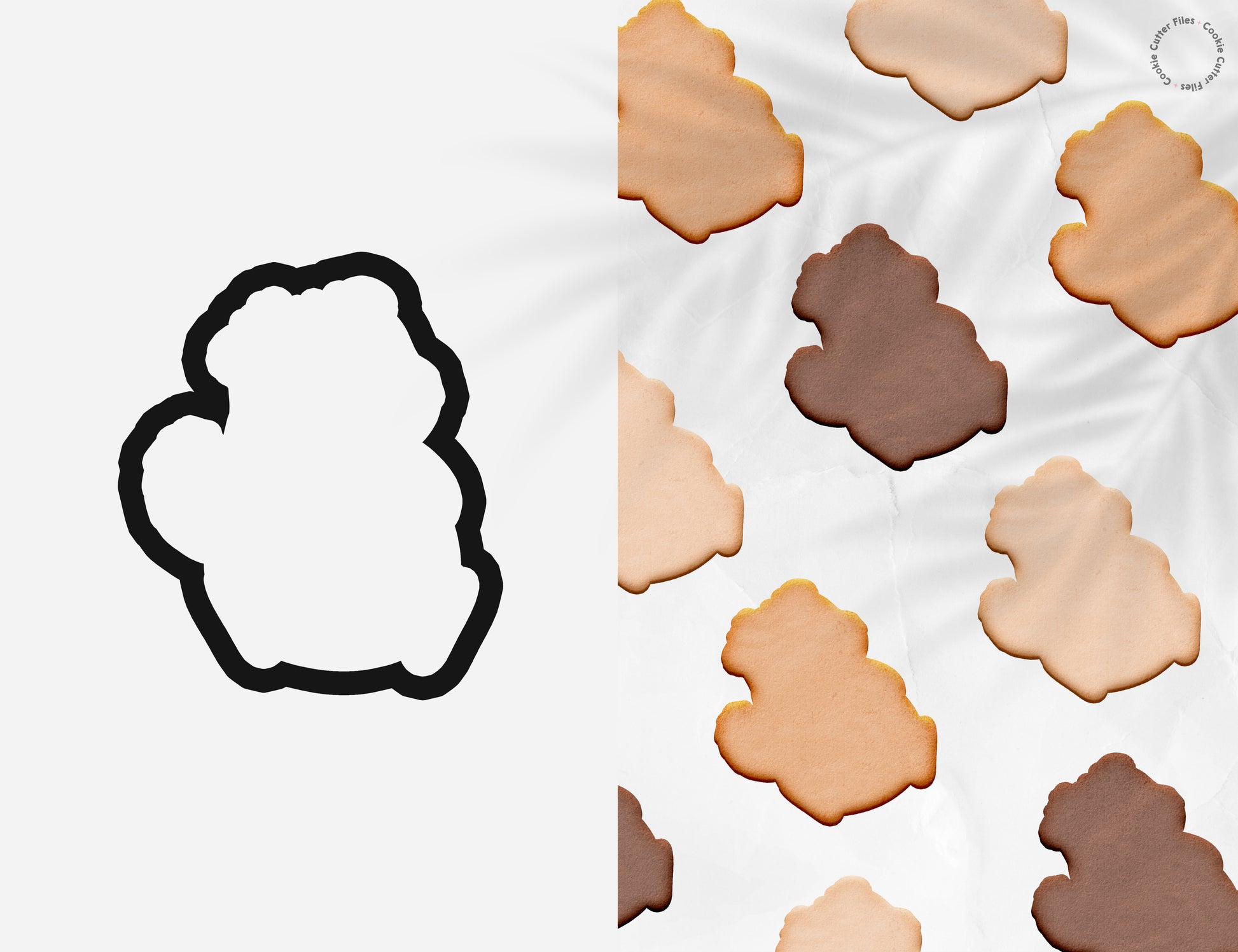 Groundhog Spring Cookie Cutter STL Files Cookie Cutter Files