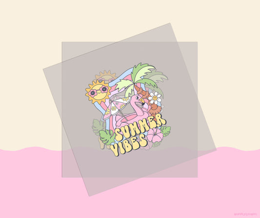 Summer Vibes Groovy Summer DTF Transfer Print