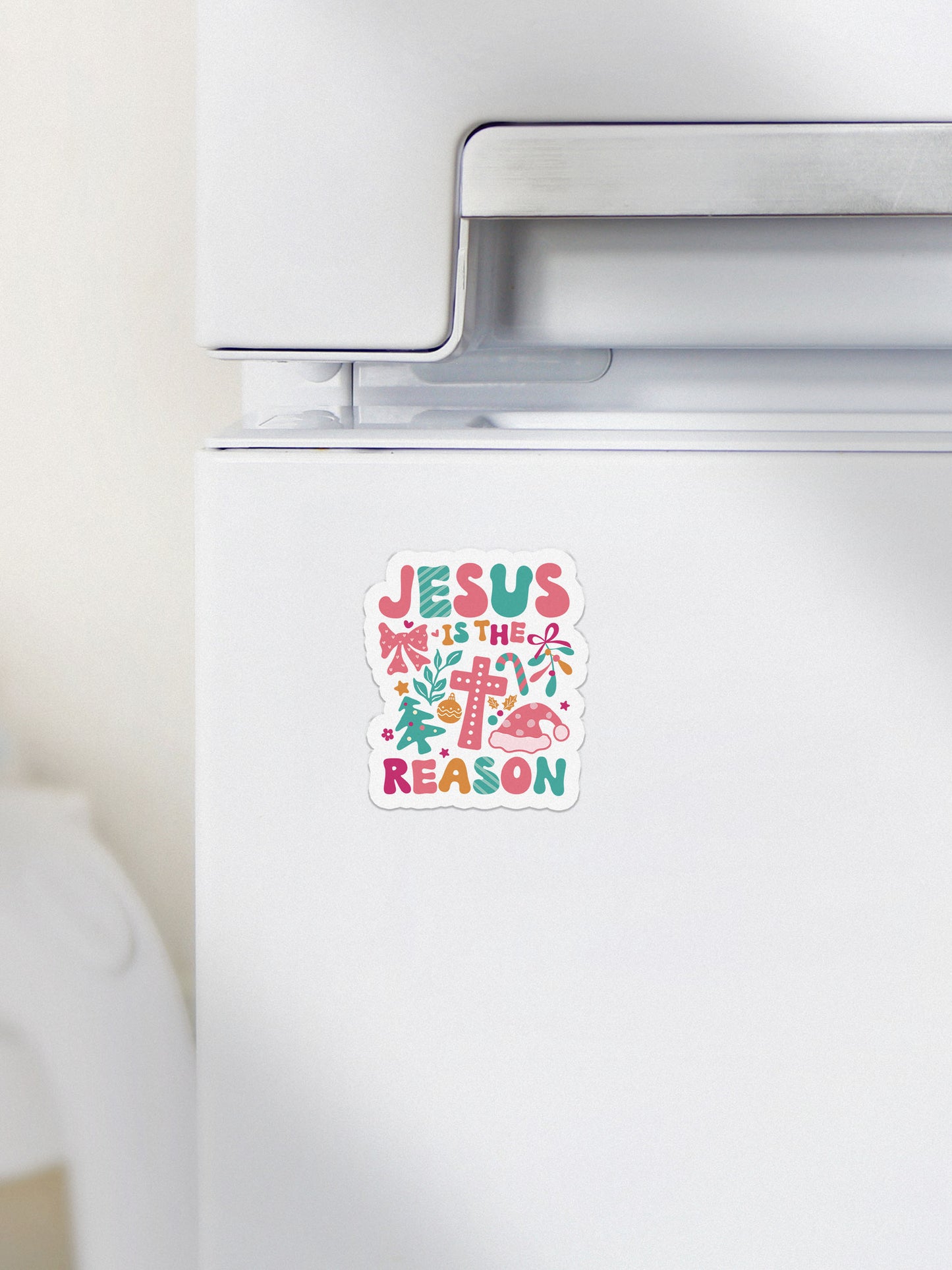 Jesus Is The Reason Boho Christmas Christian Jesus Magnet
