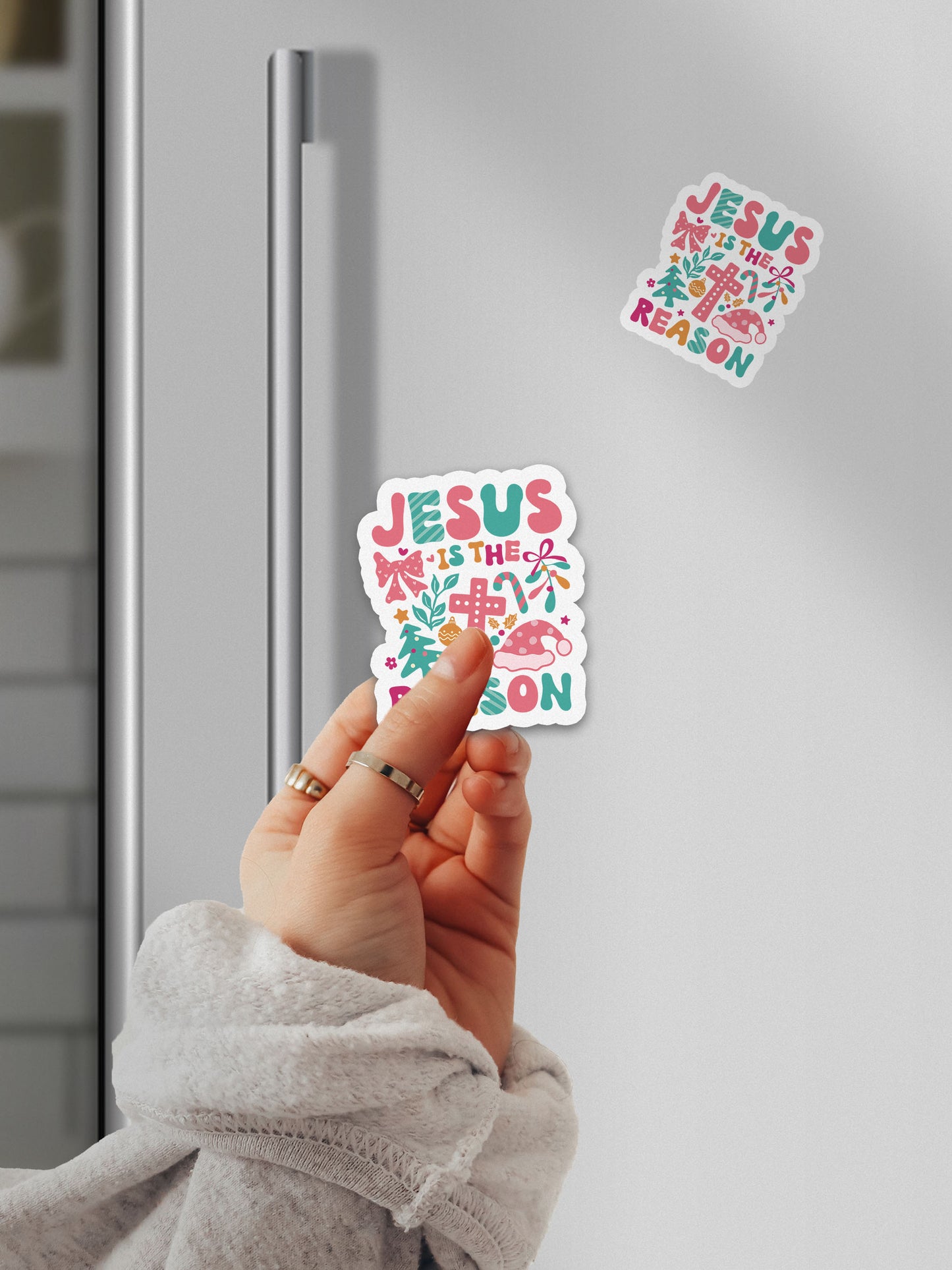Jesus Is The Reason Boho Christmas Christian Jesus Magnet