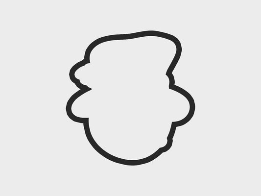 Snowman Christmas Faces Cookie Cutter STL Files