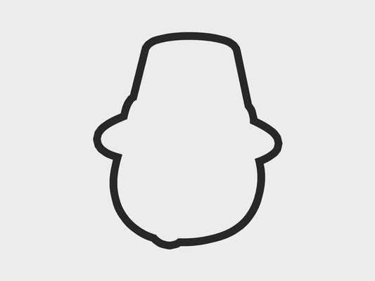 Hat Thanksgiving Turkey Faces Cookie Cutter STL Files