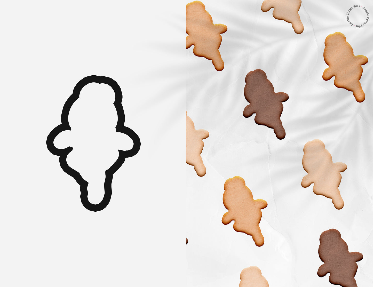 Ballerina Girl Cookie Cutter STL Files Cookie Cutter Files