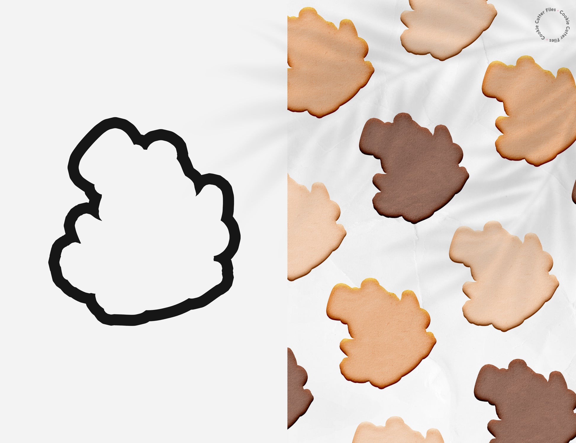 Groundhog Winter Cookie Cutter STL Files Cookie Cutter Files