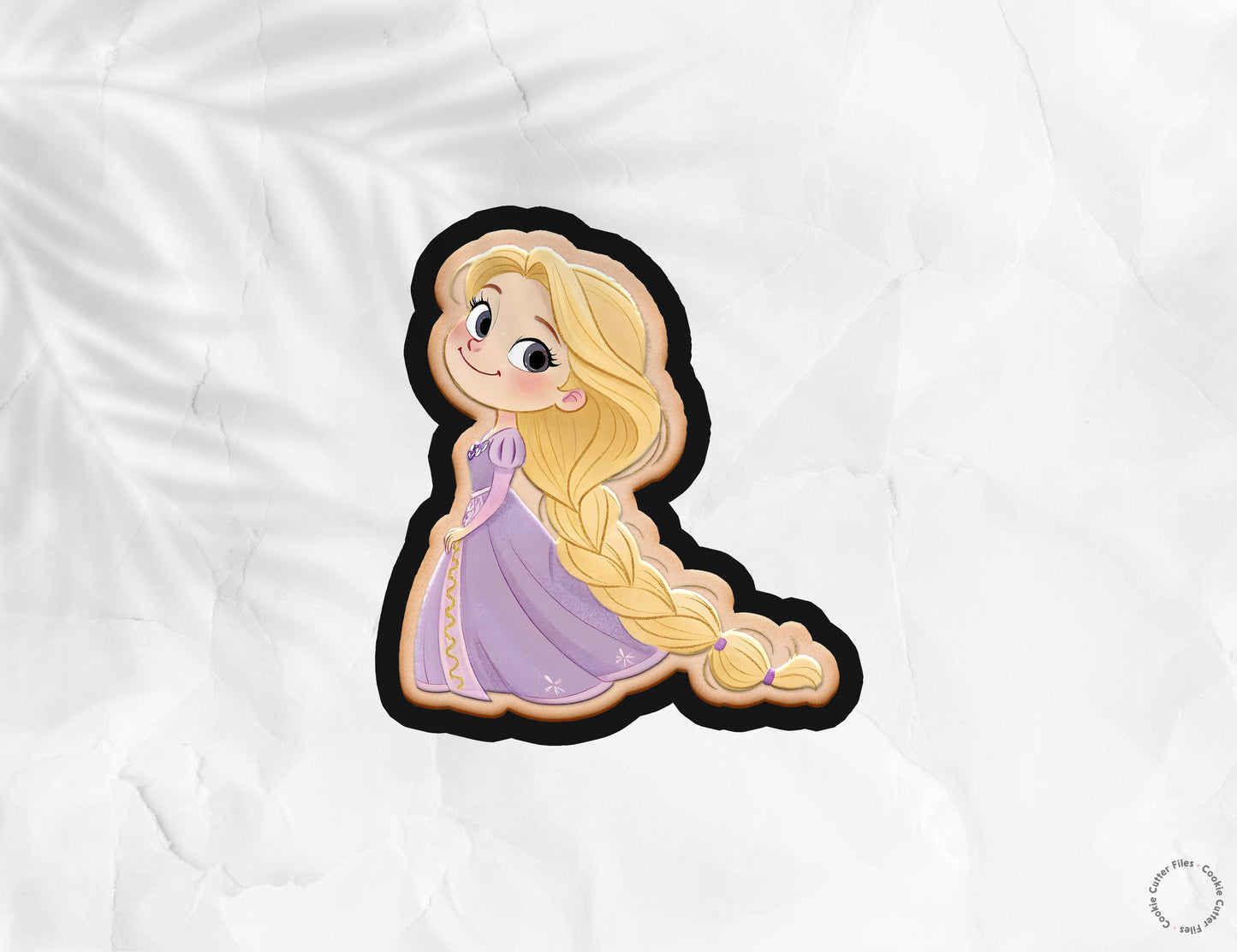 Golden Hair Little Princess Cookie Cutter STL Files Cookie Cutter Files