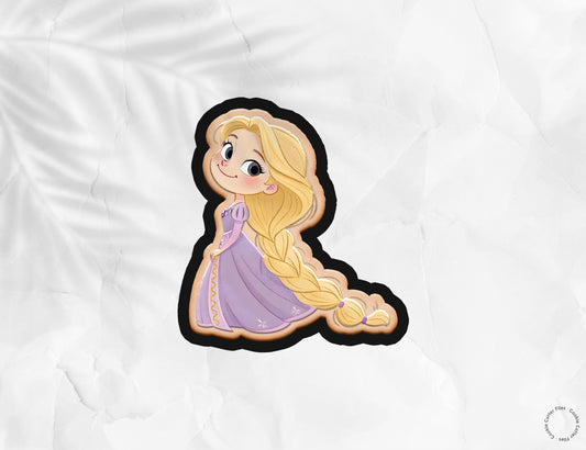 Golden Hair Little Princess Cookie Cutter STL Files Cookie Cutter Files