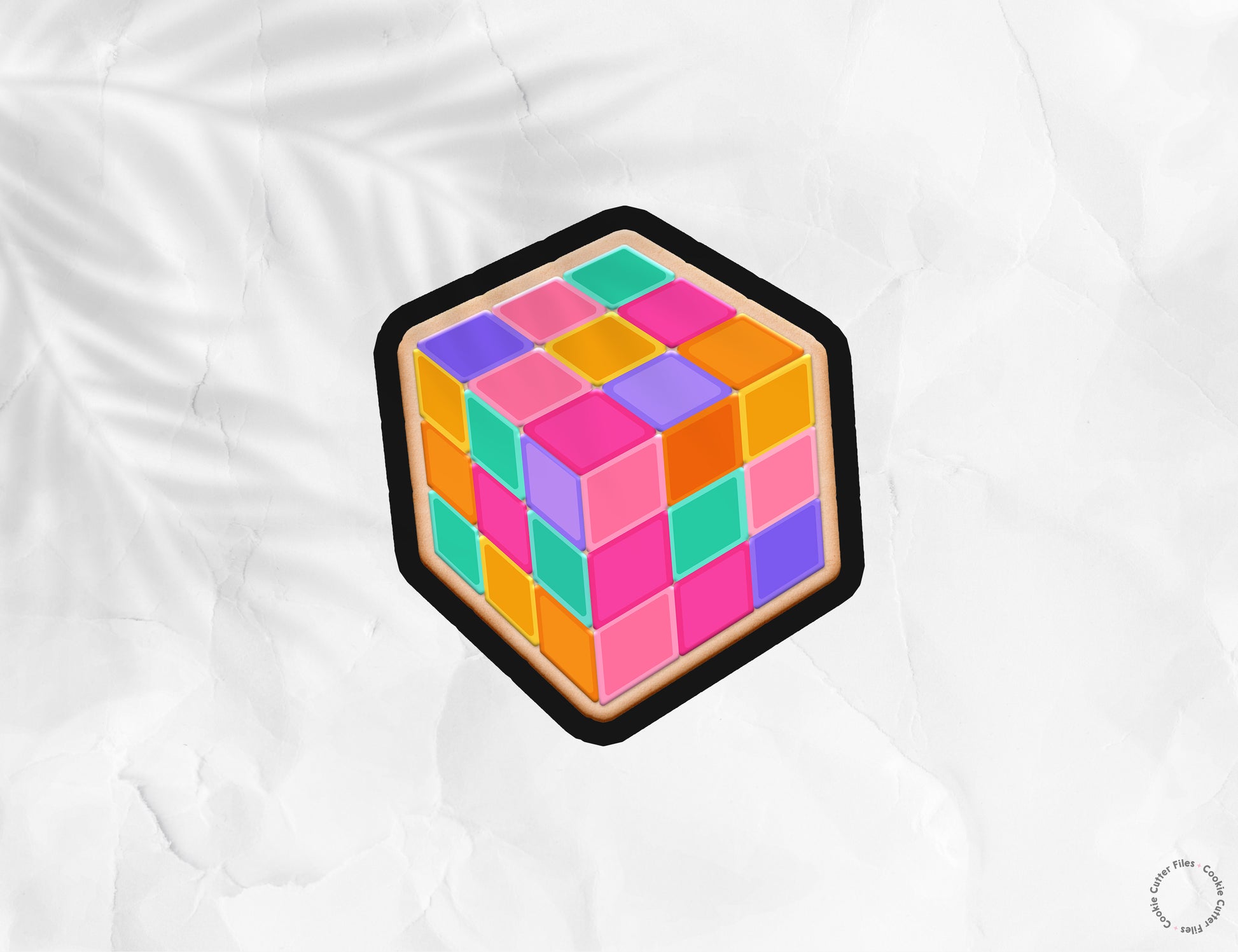 Puzzle Cube Nostalgia 90s Cookie Cutter STL Files Cookie Cutter Files