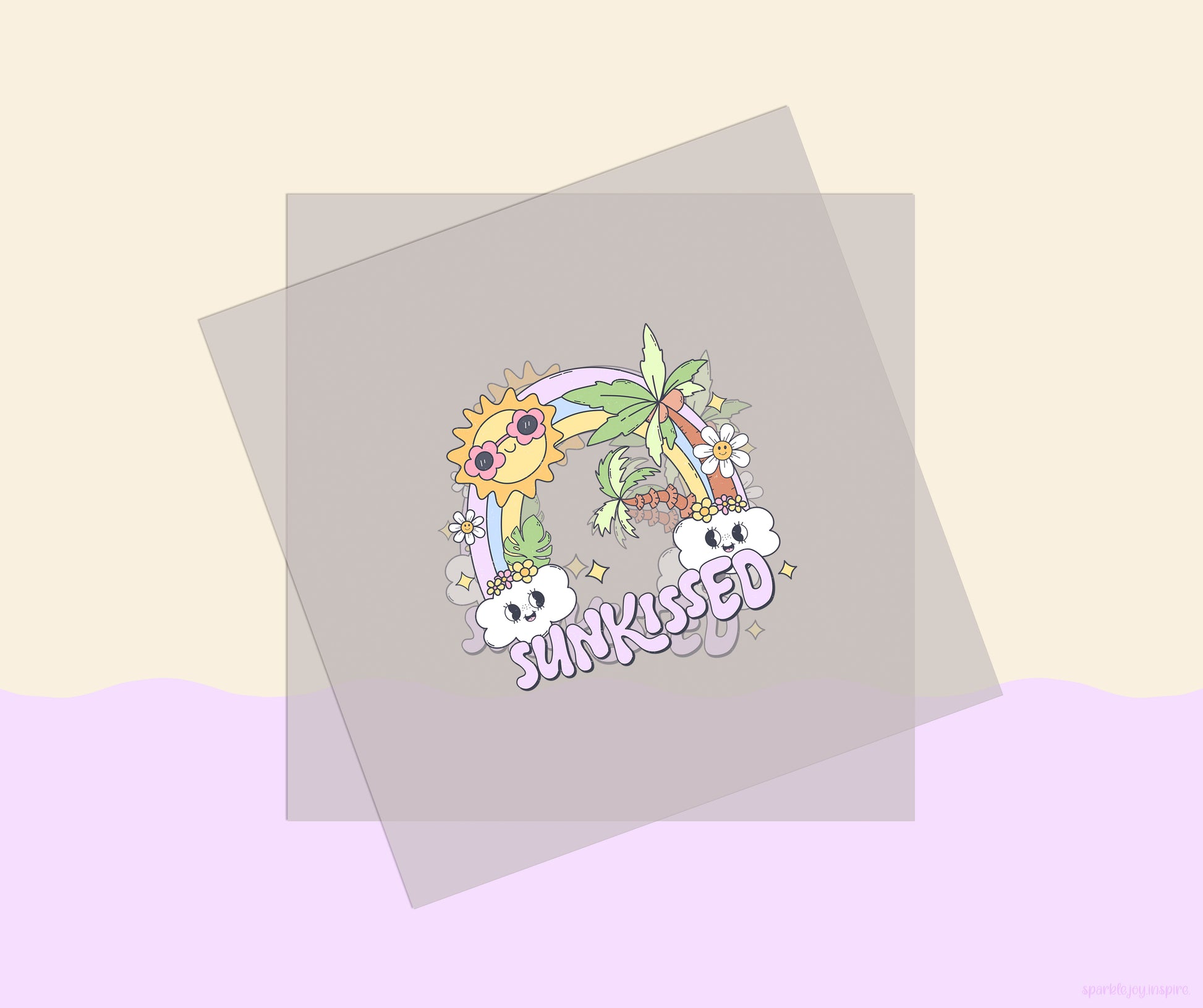 Sun Kissed Groovy Summer DTF Transfer Print