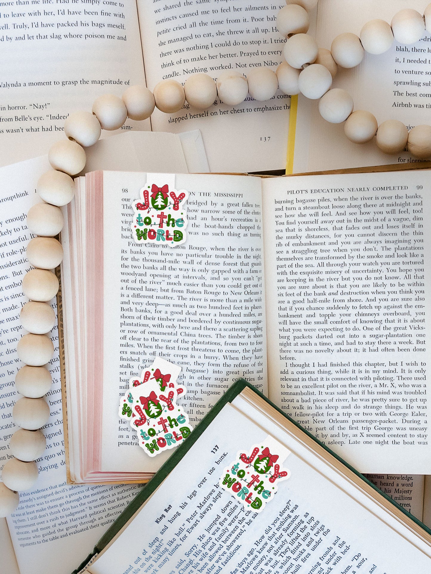 Joy To The World Boho Christmas Christian Jesus Magnetic Bookmark