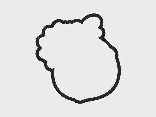 Flower Thanksgiving Turkey Faces Cookie Cutter STL Files