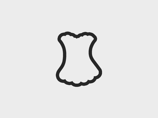 One Piece Suit Bachelorette Red Lingerie Cookie Cutter STL Files