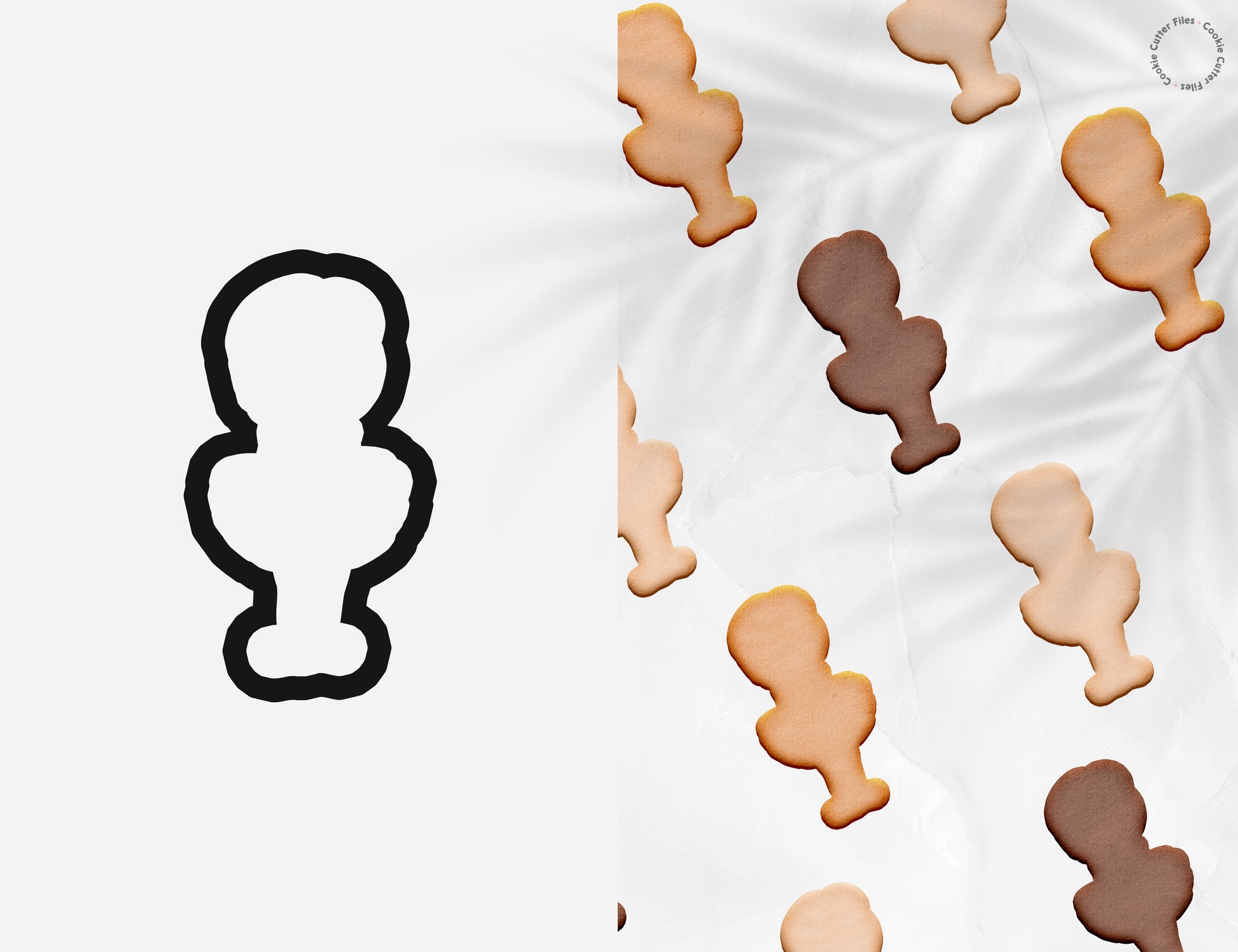 Ballerina Girl Cookie Cutter STL Files Cookie Cutter Files