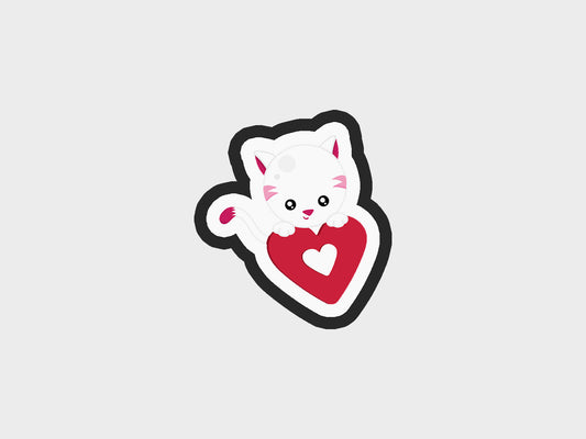 Cat Valentine Animals Cookie Cutter STL Files