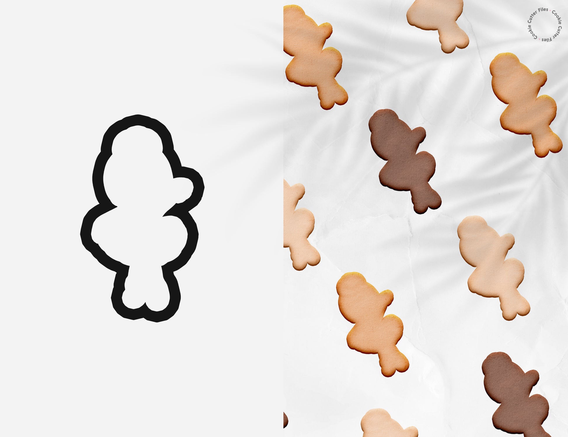 Ballerina Girl Cookie Cutter STL Files Cookie Cutter Files