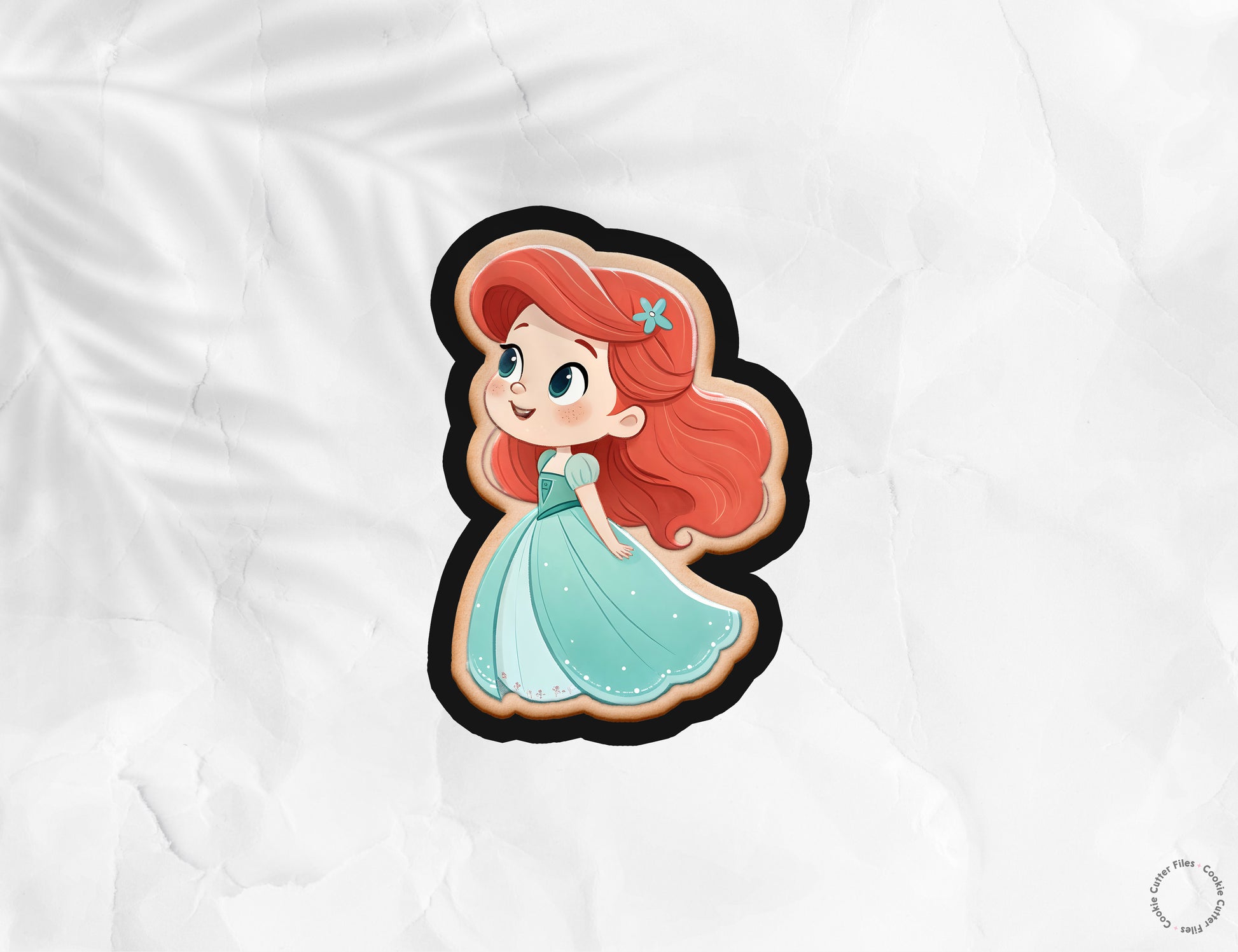 Ocean Little Princess Cookie Cutter STL Files Cookie Cutter Files