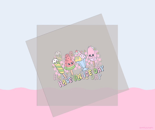 Have An Ice Day Groovy Summer DTF Transfer Print