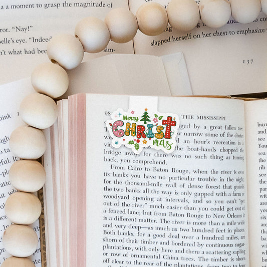Merry Christ-mas Boho Christmas Christian Jesus Magnetic Bookmark