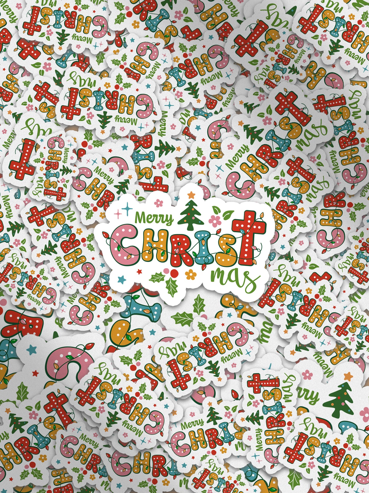 Merry Christ-mas Boho Christmas Christian Jesus Magnet