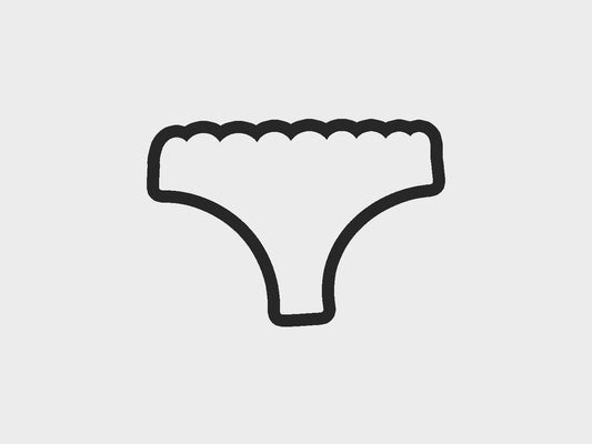 Cheeky Undies Bachelorette Red Lingerie Cookie Cutter STL Files