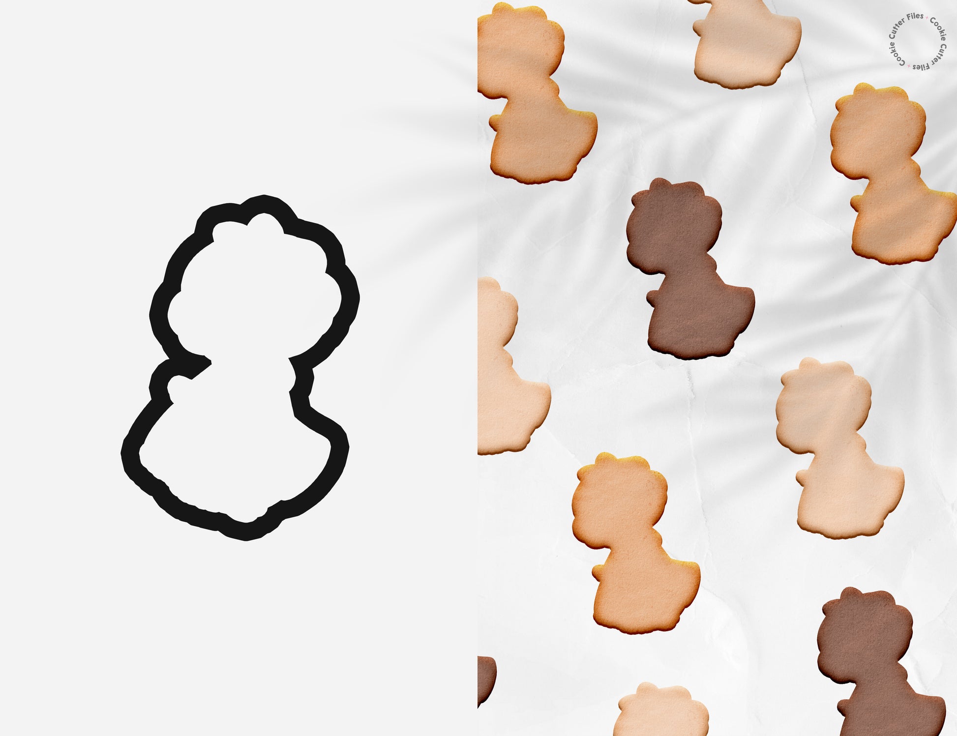 Forest Friends Little Princess Cookie Cutter STL Files Cookie Cutter Files