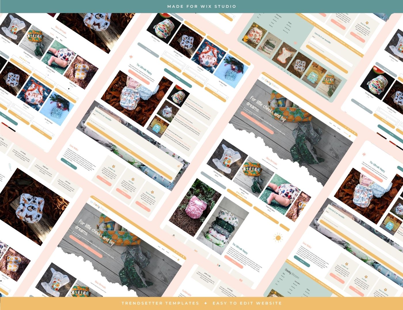 Cheeky Bloom Wix Studio Website Template
