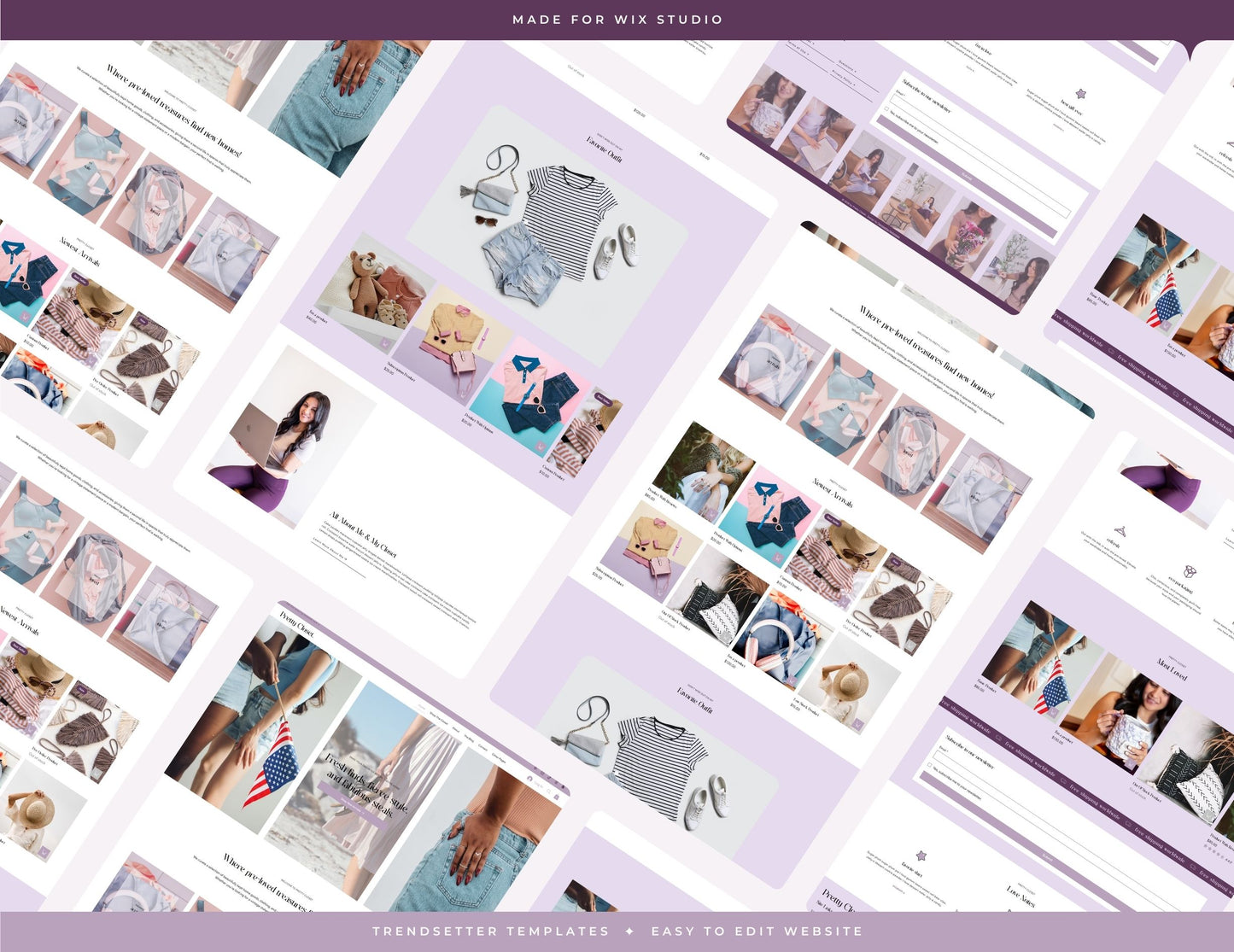 Pretty Closet Wix Studio Website Template