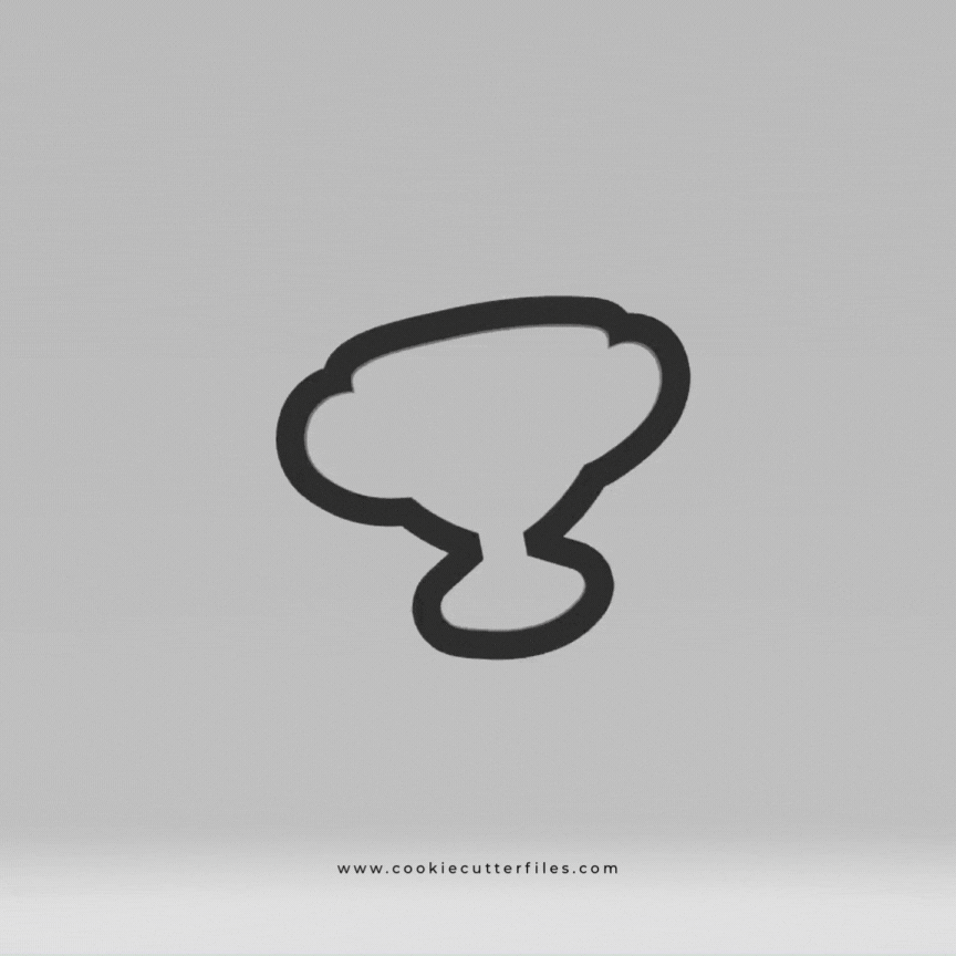 Trophy Gymnast Girl Cookie Cutter STL Files