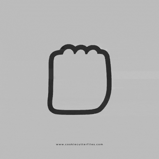 Groundhog Day Calendar Cookie Cutter STL Files Cookie Cutter Files