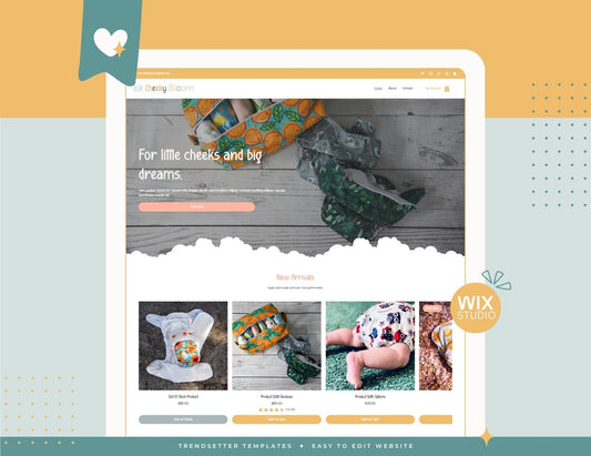 Cheeky Bloom Wix Studio Website Template
