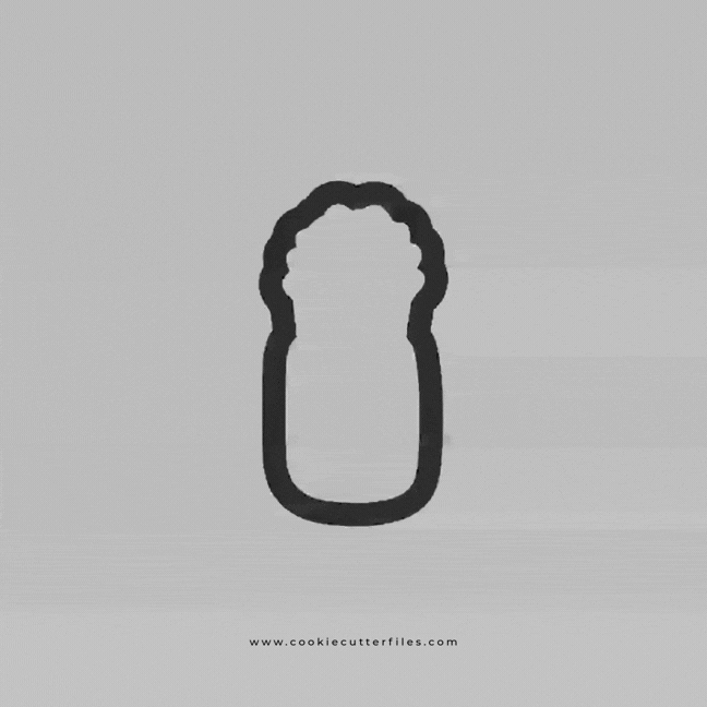 Galentine Glass Canning Jar Valentine Cookie Cutter STL Files Cookie Cutter Files