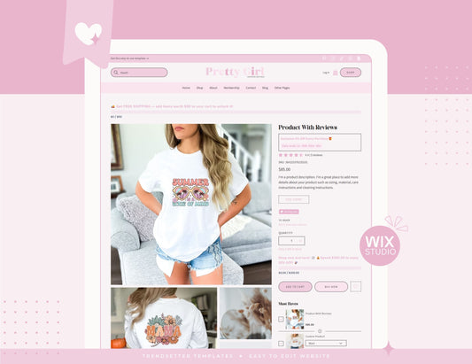 Pretty Girl Wix Studio Website Template