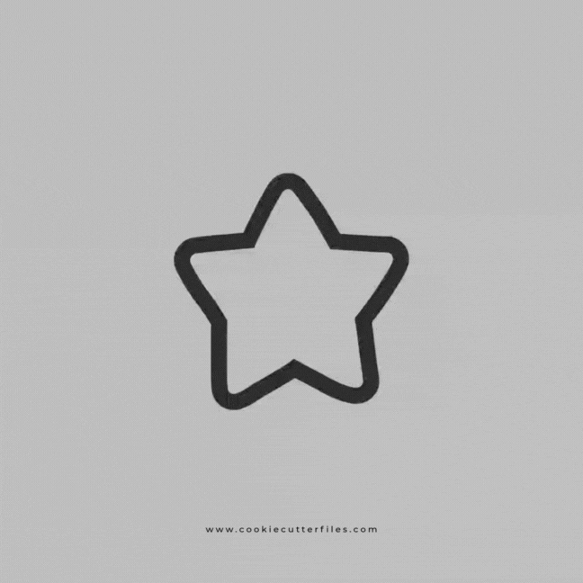Star Graduation Cookie Cutter STL Files