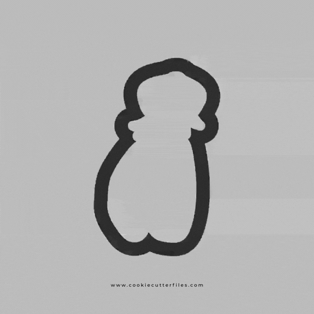 Ballerina Slippers Cookie Cutter STL Files Cookie Cutter Files