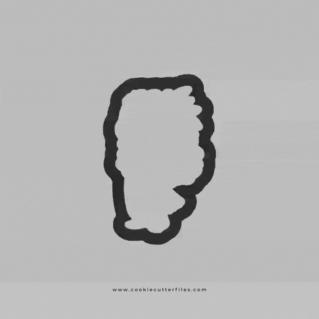 Polynesia Little Princess Cookie Cutter STL Files Cookie Cutter Files