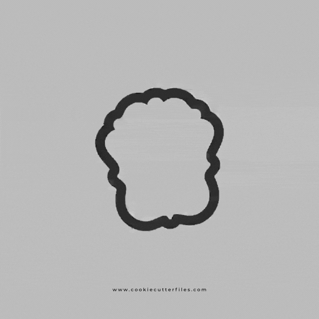 Ballerina Ballet School Mirror Cookie Cutter STL Files Cookie Cutter Files