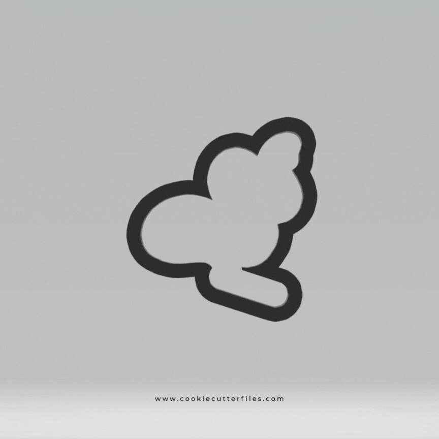 Streamer Gymnast Girl Cookie Cutter STL Files