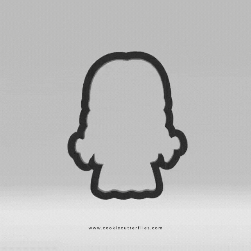 Girl Doll Horror Chibi Inspired Cookie Cutter STL Files