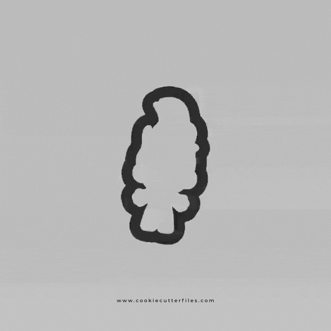 Troll Baby Nostalgia 90s Cookie Cutter STL Files Cookie Cutter Files