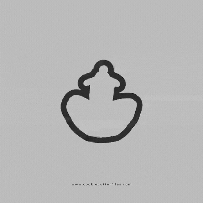 Ballerina Tutu Cookie Cutter STL Files Cookie Cutter Files