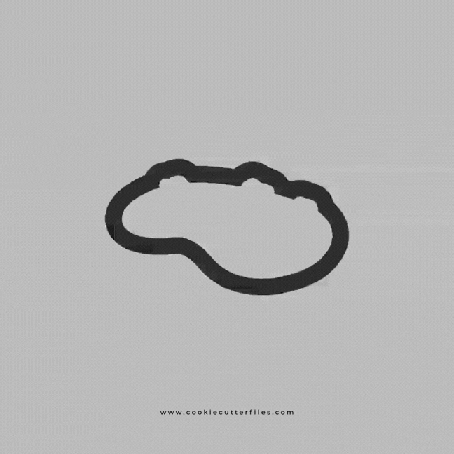 Golf Hole Landscape Cookie Cutter STL Files Cookie Cutter Files