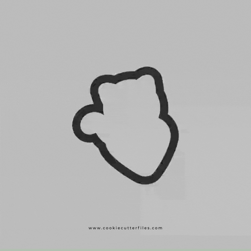 Cat Valentine Animals Cookie Cutter STL Files