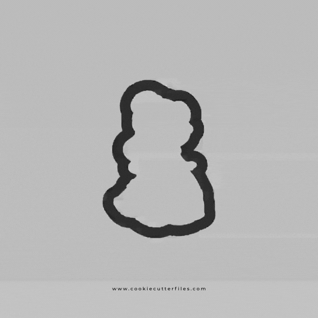 Book Little Princess Cookie Cutter STL Files Cookie Cutter Files