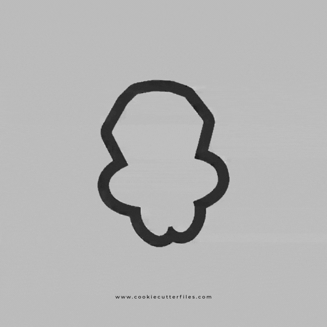 Ring Sucker Nostalgia 90s Cookie Cutter STL Files Cookie Cutter Files