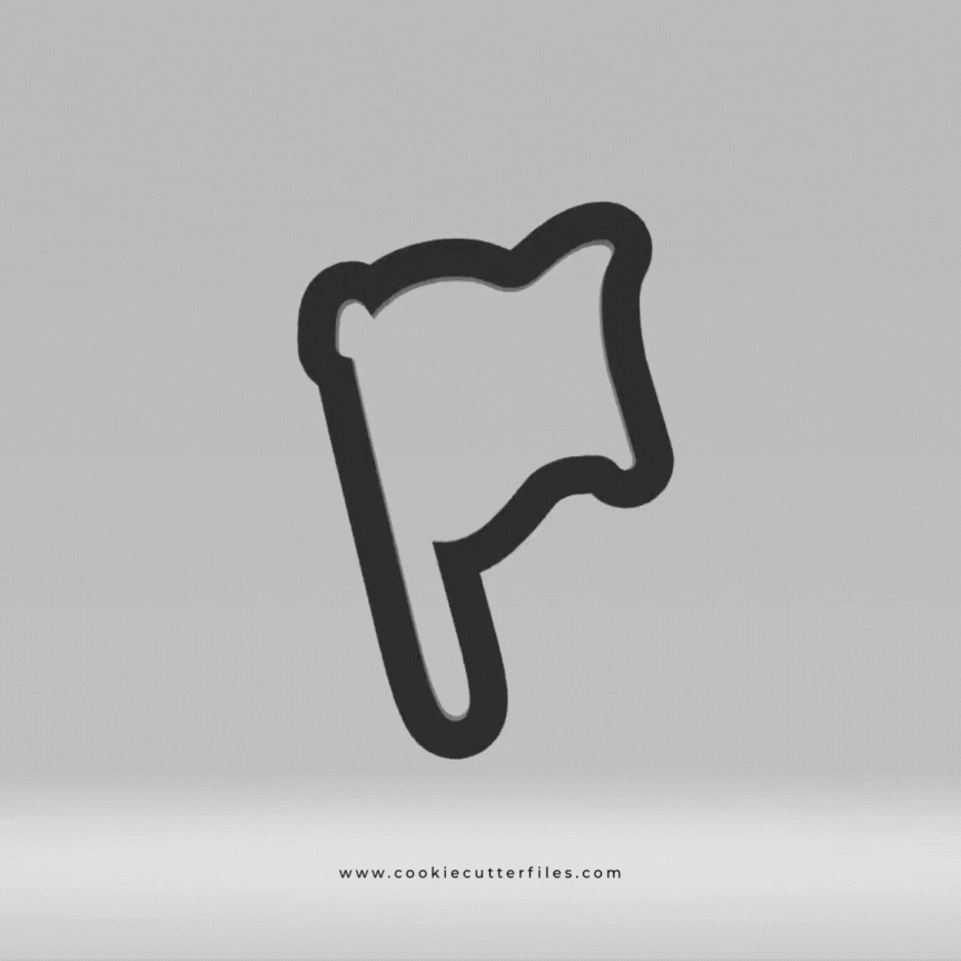Flag Monster Trucks Cookie Cutter STL Files
