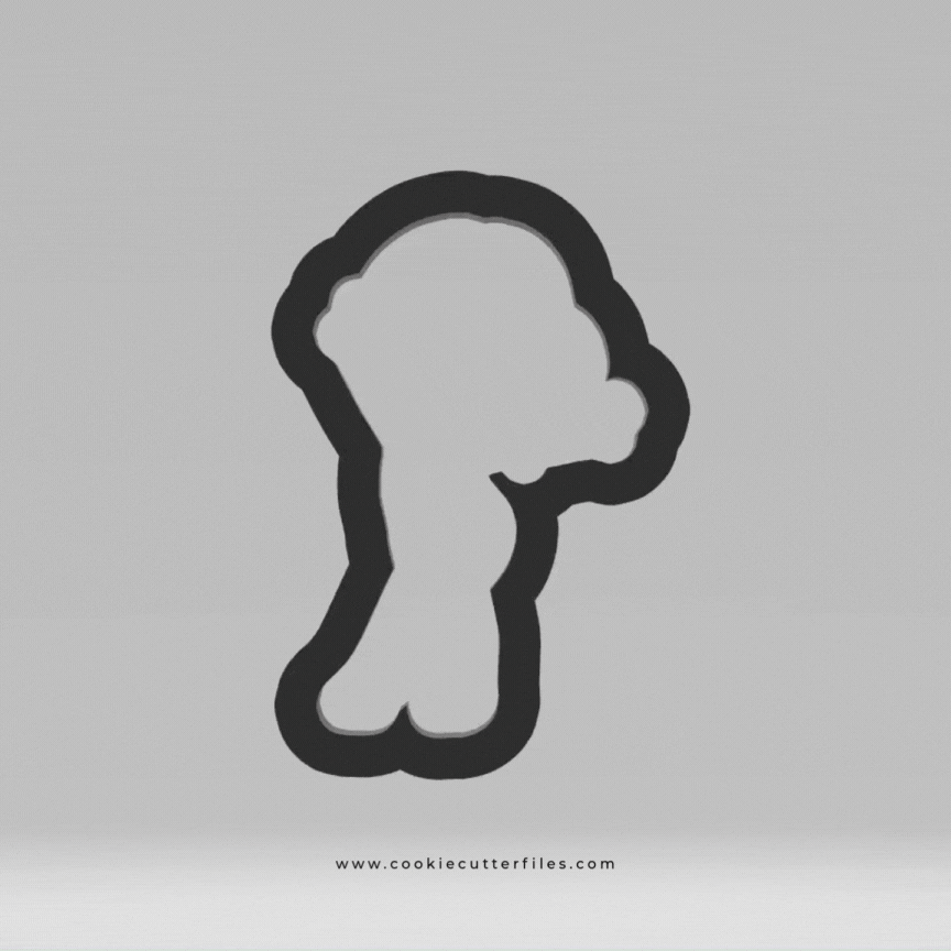 Stand Gymnast Girl Cookie Cutter STL Files