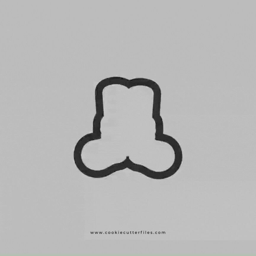 Cozy Christmas Feet Cookie Cutter STL Files