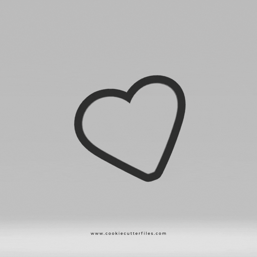 Heart Earth Day Hero Cookie Cutter STL Files
