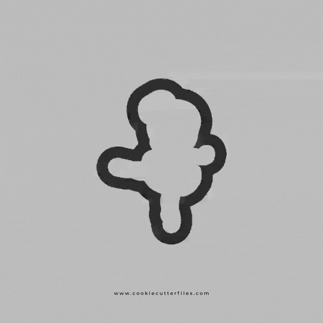 Ballerina Girl Cookie Cutter STL Files Cookie Cutter Files